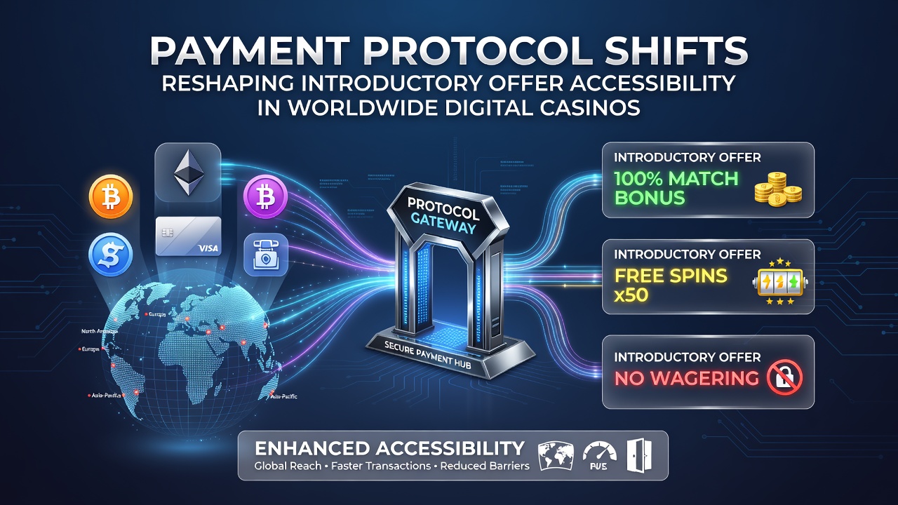 Darstellung globaler Zahlungsprotokolle in digitalen Casinos mit Fokus auf Einführungsangebote
