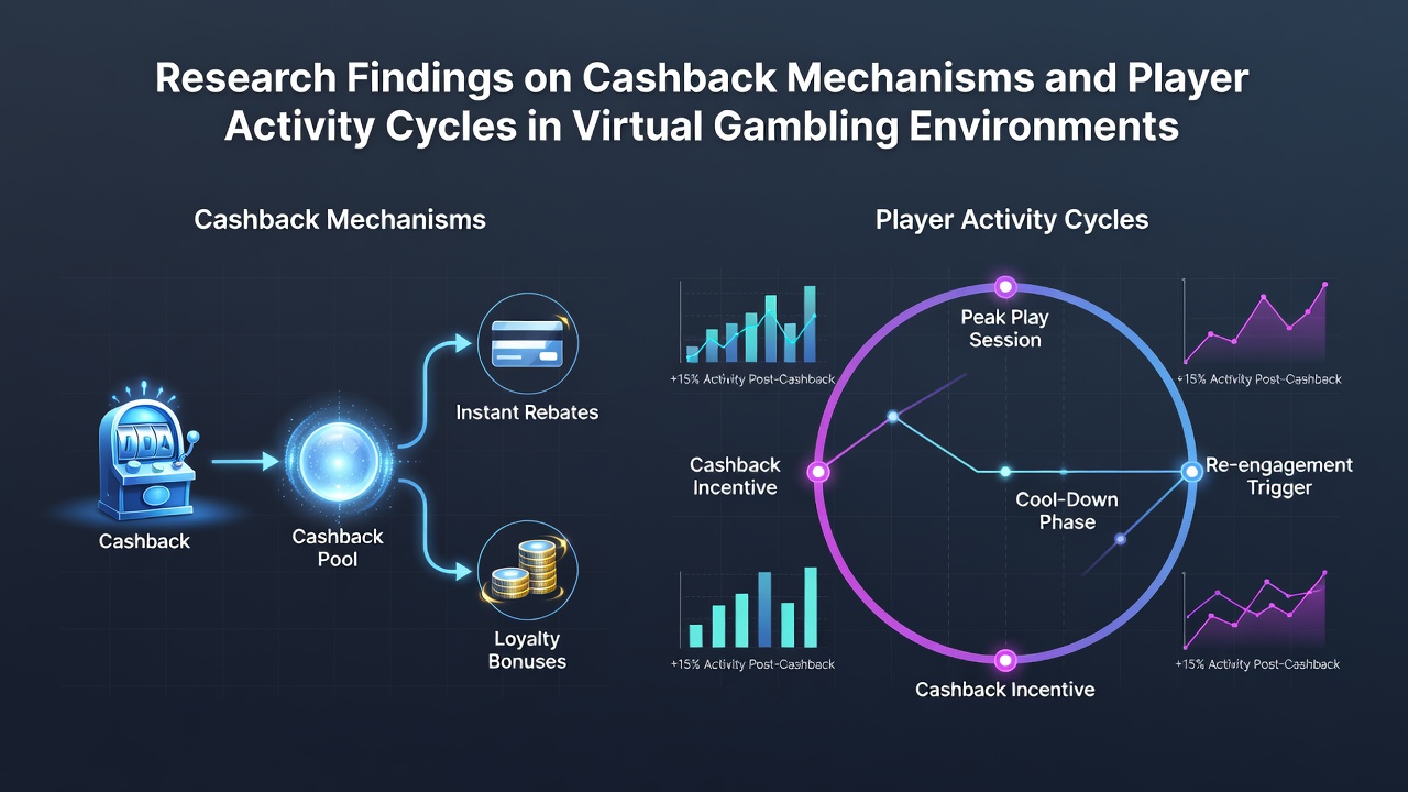 Grafische Darstellung von Cashback-Mechanismen in virtuellen Casinos mit Diagrammen zu Spielerzyklen
