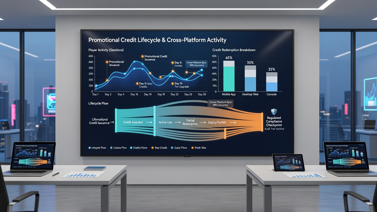 Analyse von Cross-Platform-Datenflüssen und Guthabenzyklen in regulierten Netzwerken